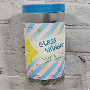 Lucky Star Vintage 1987 Glass Marble Rare 136 Pieces
